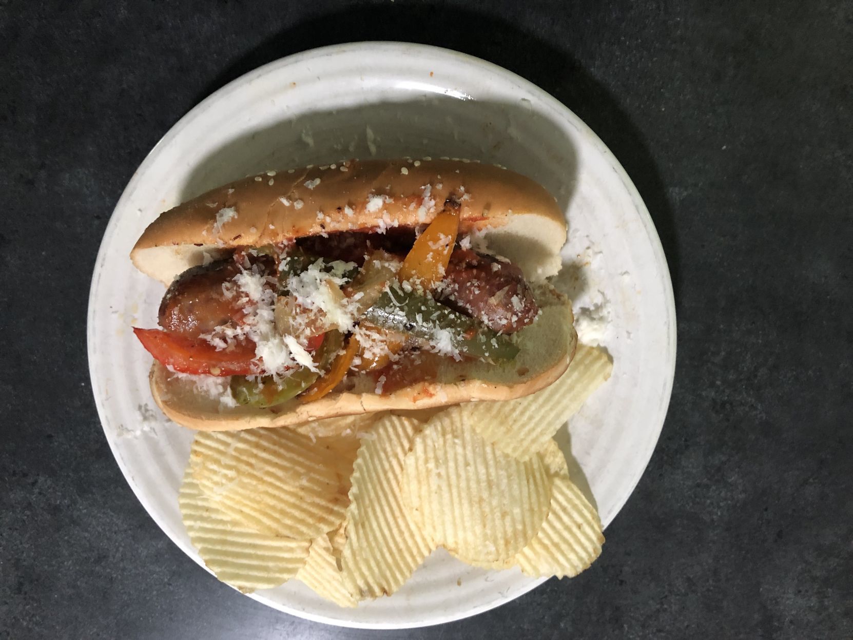 Italian Sausage, Peppers and Onions